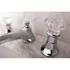 Kingston Brass Crystal 8 in. Widespread 2-Handle Mid-Arc Bathroom Faucet in Polished Chrome