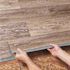 Brushed Oak Taupe 4 MIL x 6 in. W x 36 in. L Grip Strip Water Resistant Luxury Vinyl Plank Flooring (24 sqft/case)