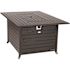 Fire Sense Longmont 49 in. x 35 in. Rectangular Extruded Aluminum LPG Fire Pit