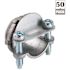 Halex 3/8 in. Standard Fitting Metal Conduit (FMC) Clamp Combination Connector (50-Pack)