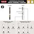 Delta 48-60 in. W Contemporary Frameless Sliding Shower Track Assembly Kit in Nickel (For 1/4 in. (6mm) Glass)
