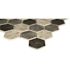 MSI Urban Tapestry 2 in. Hexagon 12 in. x 12 in. x 0.24 in. Recycled Glass Mesh-Mounted Mosaic Wall Tile (14.7 sq. ft./Case)