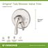 Symmons Origins 1-Handle Wall Mount Tub/Shower Valve Handle Trim Kit (Valve not Included)