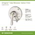 Symmons Origins 1-Handle Wall Mount Tub/Shower Valve Handle Trim Kit (Valve not Included)