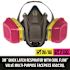 3M OV/AG P100 Pro Multi-Purpose Reusable Respirator with Quick Latch, Size Medium