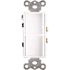 2-Function Rocker Combination Switch in White (120-Volt, 15 AMP(X2))