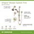 Symmons Origins 2-Handle Wall-Mounted Shower Trim Kit with Hand Shower in Satin Nickel (Valves not Included)