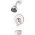 Symmons Unity Single Handle Wall-Mounted Tub and Shower Trim Kit in Polished Chrome - 1.5 GPM (Valve not Included)