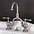 Kingston Brass 8 in. Widespread 2-Handle High-Arc Bridge Bathroom Faucet in Brushed Nickel