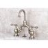 Kingston Brass 8 in. Widespread 2-Handle High-Arc Bridge Bathroom Faucet in Brushed Nickel