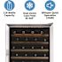 NewAir Dual Zone 116-Bottle Built-In Wine Cooler Fridge with Smooth Rolling Shelves and Quiet Operation - Stainless Steel