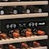 NewAir Dual Zone 116-Bottle Built-In Wine Cooler Fridge with Smooth Rolling Shelves and Quiet Operation - Stainless Steel