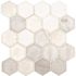 MSI Greecian White 3 in. Hexagon 12 in. x 12 in. Polished Marble Mesh-Mounted Floor and Wall Mosaic Tile (10.6 sq. ft./Case)