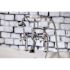 Aqua Eden Cross 3-Handle Deck-Mount High-Risers Claw Foot Tub Faucet with Handshower in Polished Chrome