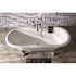 Aqua Eden Cross 3-Handle Deck-Mount High-Risers Claw Foot Tub Faucet with Handshower in Polished Chrome