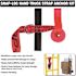 SNAP-LOC 15 ft. x 2 in. Hand Truck Strap with Hook and Loop Storage Fastener in Red