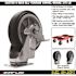SNAP-LOC 6 in. All-Terrain Solid Rubber Swivel Caster with Brake