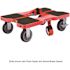 SNAP-LOC 6 in. All-Terrain Solid Rubber Swivel Caster with Brake