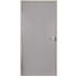 36 in. x 80 in. Fire-Rated Gray Left-Hand Flush Entrance Steel Prehung Commercial Door with Welded Frame and Hardware