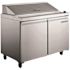 Norpole 9.5 cu. ft. Prep Table Commercial Refrigerator in Stainless Steel