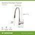 Symmons Sereno Single Handle Pull Down Sprayer Kitchen Faucet with Swivel Spout in Polished Chrome