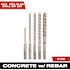 Milwaukee 4-Cutter SDS-PLUS Carbide Hammer Drill Bit Kit (5-Piece)
