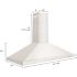 ZLINE Kitchen and Bath 48 in. 400 CFM Convertible Vent Wall Mount Range Hood in Stainless Steel