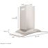 ZLINE Kitchen and Bath 30 in. 400 CFM Convertible Wall Mount Range Hood in Stainless Steel with Curved Glass and Black Trim