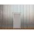36 in. x 84 in. Fire-Rated Gray Left-Hand Flush Entrance Steel Prehung Commercial Door with Welded Frame and Hardware