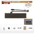 Size 1-6 All-In-One Commercial Door Closer with Universal Mount Plate - ANSI Grade 1, UL 3-Hour Fire, ADA, Bronze