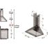 ZLINE Kitchen and Bath 30 in. 400 CFM Convertible Vent Slim Pyramid Wall Mount Range Hood in Stainless Steel