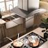 ZLINE Kitchen and Bath 36 in. 400 CFM Convertible Island Mount Range Hood in Stainless Steel and Glass