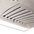 ZLINE Kitchen and Bath 36 in. 400 CFM Convertible Island Mount Range Hood in Stainless Steel and Glass