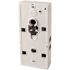 Newhouse Hardware 2-Note Mechanical Wireless Doorbell Chime and Doorbell Push Button with Separate Door Viewer