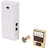 Newhouse Hardware 2-Note Mechanical Wireless Doorbell Chime and Doorbell Push Button with Separate Door Viewer