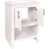 Glacier Bay Spa 24.5 in. W Bath Vanity in White with Cultured Marble Vanity Top in White with White Basin and Mirror