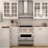ZLINE Kitchen and Bath 30 in. 400 CFM Convertible Vent Pyramid Wall Mount Range Hood with Crown Molding in Stainless Steel