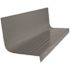 ROPPE Vantage Circular Profile Dark Gray 20.4 in. x 48 in. Rubber Square Nose Stair Tread