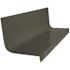 ROPPE Vantage Circular Profile Black Brown 20.4 in. x 72 in. Rubber Square Nose Stair Tread