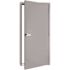36 in. x 84 in. Fire-Rated Gray Left-Hand Flush Steel Prehung Commercial Door with Welded Frame, Deadlock and Hardware
