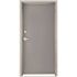 36 in. x 80 in. Fire-Rated Gray Right-Hand Flush Steel Prehung Commercial Door with Welded Frame, Deadlock and Hardware