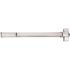 36 in. x 80 in. Fire-Rated Gray Left-Hand Flush Steel Prehung Commercial Door and Frame with Panic Bar and Hardware