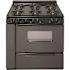 36 in. 3.91 cu. ft. Gas Range with Sealed Burners in Black