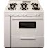 36 in. 3.91 cu. ft. Battery Spark Ignition Gas Range with Sealed Burners in White