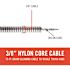 RIDGID 3/8 in. x 75 ft. C-32 IC Inner Core Drain Cleaning Snake Auger Machine Replacement Cable for K-3800 Models