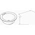 Premier 19-1/2 in. x 8-1/4 in. Drop-In Round Cultured Marbel Lavatory Sink in White