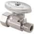 BrassCraft 1/2 in. Nominal Compression Inlet x 3/8 in. O.D. Compression Outlet Multi-Turn Straight Valve in Chrome