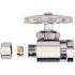 BrassCraft 1/2 in. FIP Inlet x 3/8 in. O.D. Compression Outlet Multi-Turn Straight Valve in Chrome