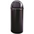 Rubbermaid Commercial Products Marshal Classic 15 Gal. Black Round Top Trash Can