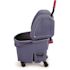 Rubbermaid Commercial Products Wave Brake 35 Qt. Blue Down-Press Combo Mop Bucket and Wringer System